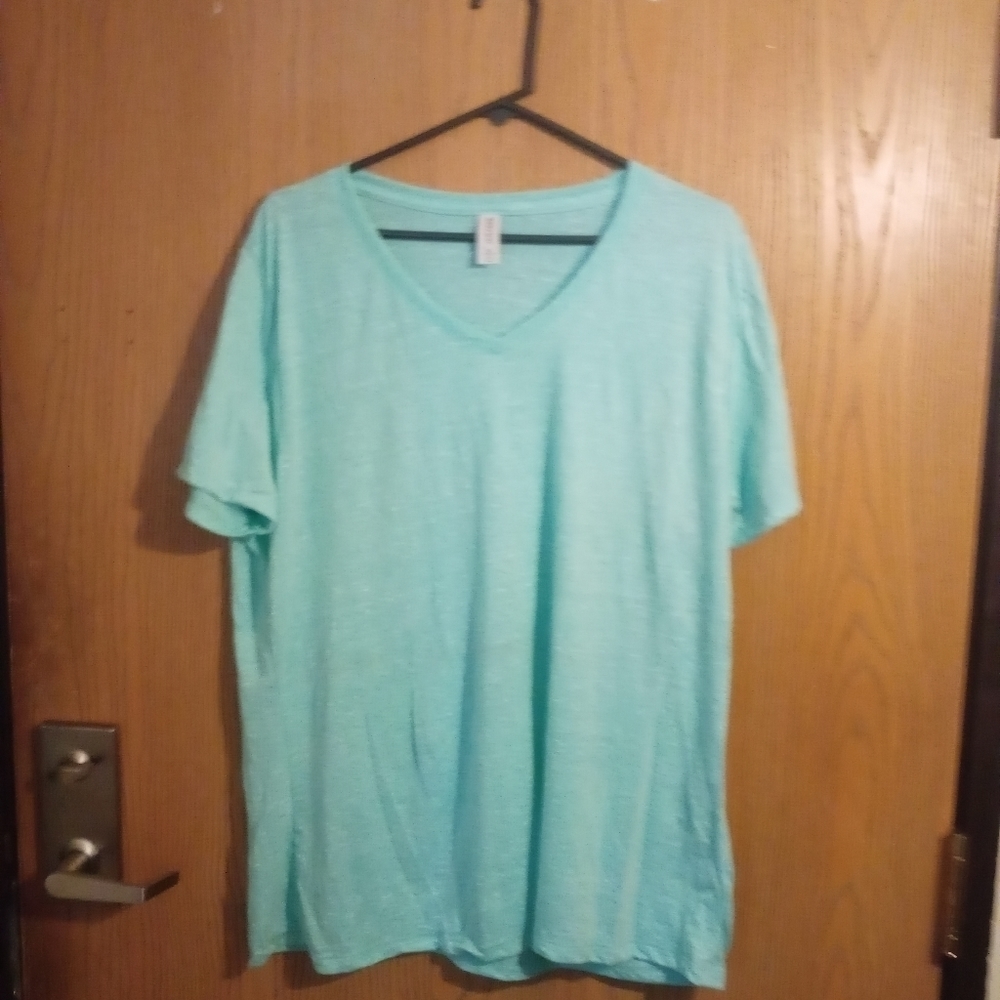 NEW Jerzees blue/aqua shirt 2xl A-20